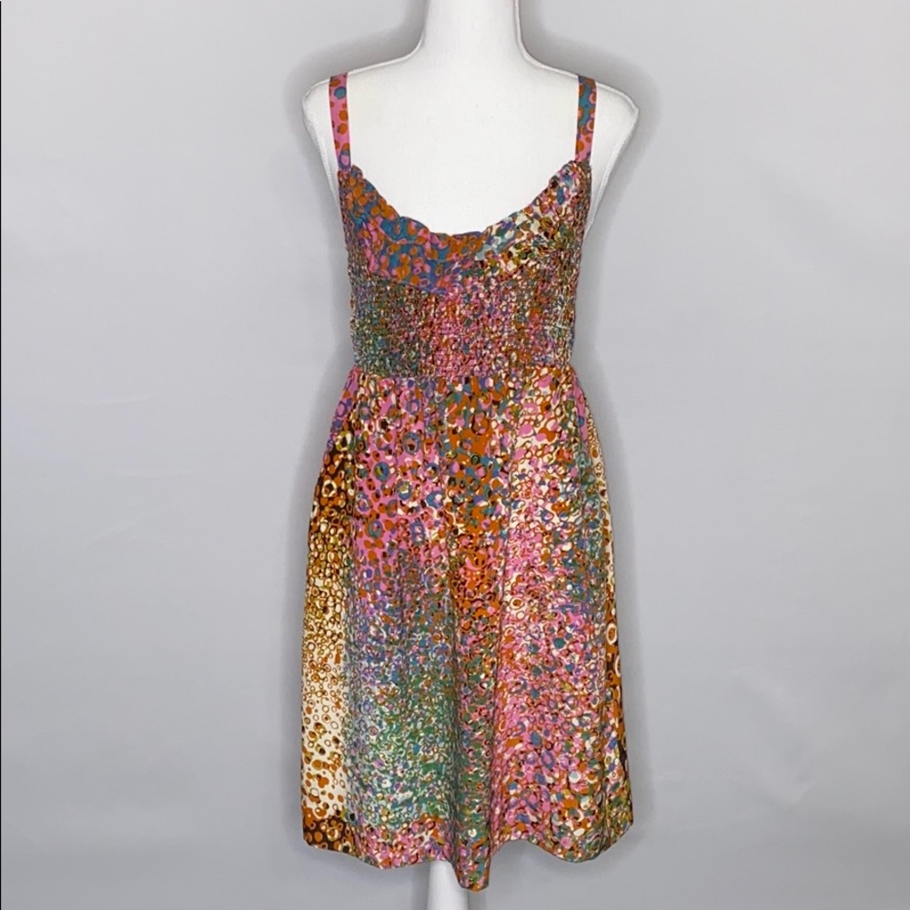 Anthro Maeve Silk Watercolor Sundress - Size Small